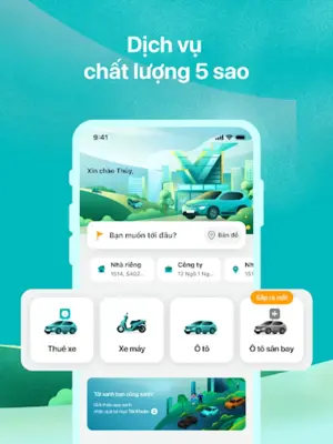 Xanh SM Đặt xe điện android App screenshot 4